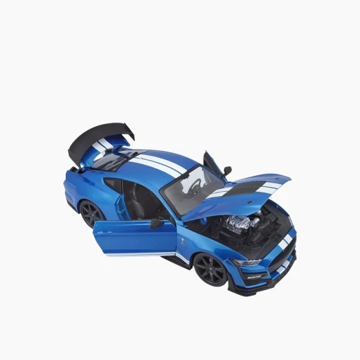 مايستو 2020 فورد شيلبي GT500 – إصدار خاص 1:18، أزرق معدني – جسم معدني مصبوب مع أجزاء بلاستيكية – موديل 31388 BU - مايستو - Image 4