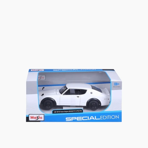 مايستو 1973 نيسان سكاي لاين 2000GT-R (KPGC110) نموذج سيارة مصبوبة - مقياس 1:24 - نموذج دقيق مصبوب عالي التفاصيل - موديل 31528 - مايستو - Image 3