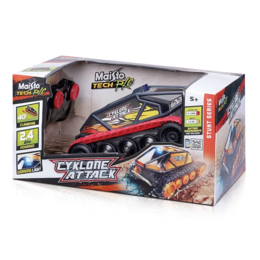 Maisto Cyklone Attack R/C Vehicle, Red/Grey Edition, Model 82755 RD, Approx. 1:14 Scale Maisto Cyklone Attack R/C Vehicle, Red/Grey Edition, Model 82755 RD, Approx. 1:14 Scale