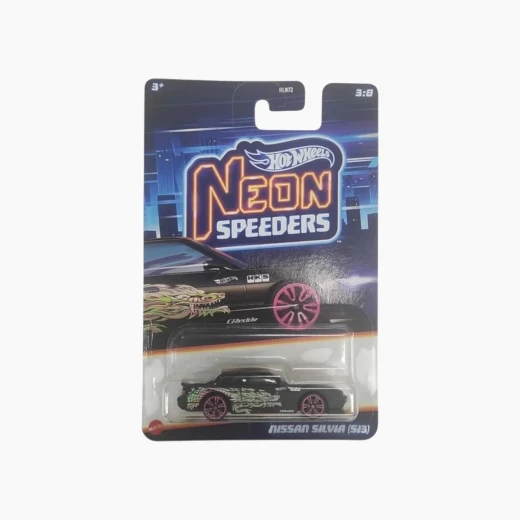 Hot Wheels Themed Neon Speeders – Assorted – Assortment includes 10 diecast cars from the Hot Wheels Neon Speeders line – Model HLH72 - Mattel - Image 6