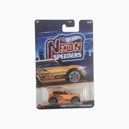 Hot Wheels Themed Neon Speeders – Assorted – Assortment includes 10 diecast cars from the Hot Wheels Neon Speeders line – Model HLH72 - Mattel - Image 7