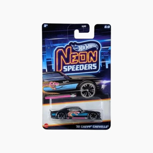 Hot Wheels Themed Neon Speeders – Assorted – Assortment includes 10 diecast cars from the Hot Wheels Neon Speeders line – Model HLH72 - Mattel - Image 9
