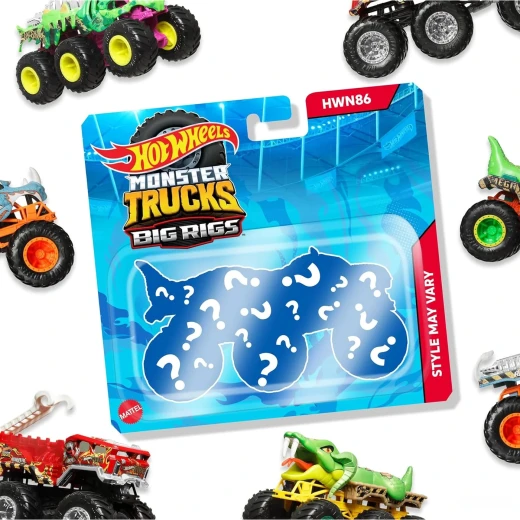 Hot Wheels Monster Rigs 1:64 – Assorted – Includes 1 random piece – Die-Cast Collectible Model Car – Model HWN86 - Mattel - Image 5