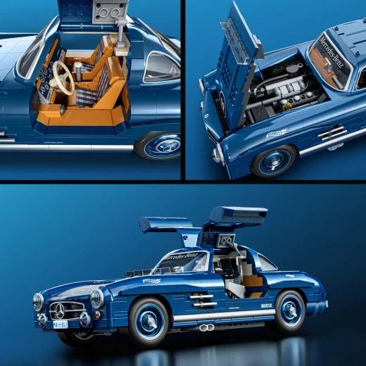 Mattel Brick Shop Hot Wheels Mercedes-Benz 300 SL – Additional – Die-Cast Collectible Model Car – Model HWW25 - Mattel - Image 3
