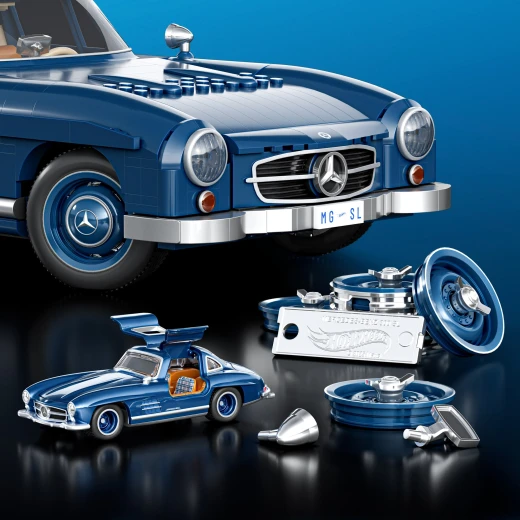Mattel Brick Shop Hot Wheels Mercedes-Benz 300 SL – Additional – Die-Cast Collectible Model Car – Model HWW25 - Mattel - Image 15