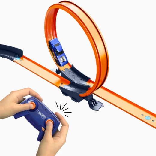 Hot Wheels Remote Control 1:64 Trackset – 30+ track pieces – Model HXX45 - Mattel - Image 3