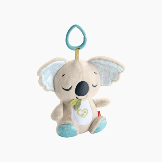 Fisher-Price On the Go Koala Soother – يوفر ما يصل إلى 20 دقيقة من الموسيقى الهادئة أو الضوضاء البيضاء أو الأصوات الصامتة لتهدئة الأطفال حديثي الولادة – موديل JBD65 - فيشر برايس - Image 3