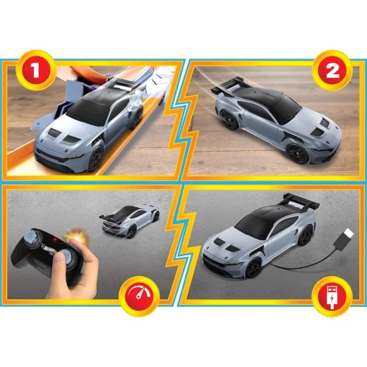 Hot Wheels Remote Control 1:64 Ford Mustang GTD – Operates on a 2.4 GHz frequency for multi-vehicle use without interference – Model JBH04 - Mattel - Image 4