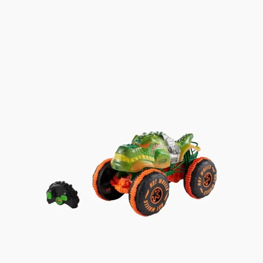Hot Wheels Remote Control 1:15 Monster Trucks Sharks vs Dinos – Includes a special button for an impressive wheelie stunt – Model JBH03 Hot Wheels Remote Control 1:15 Monster Trucks Sharks vs Dinos – Includes a special button for an impressive wheelie stunt – Model JBH03