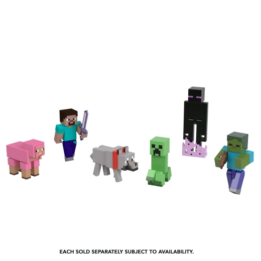 Minecraft Core 3.25" Figure – Assorted – Includes iconic accessories for collecting and play – Model GTP08 - Mattel - Image 2