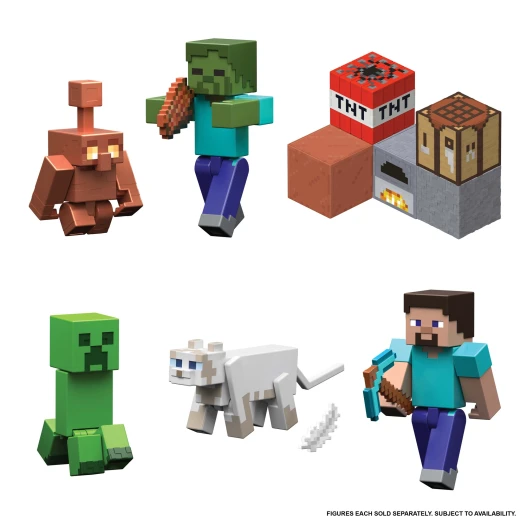 Minecraft Core 3.25" Figure – Assorted – Includes iconic accessories for collecting and play – Model GTP08 - Mattel - Image 7