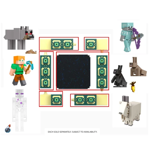 Minecraft Core 3.25" Figure – Assorted – Includes iconic accessories for collecting and play – Model GTP08 - Mattel - Image 8