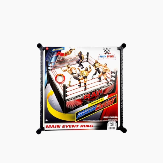 Mattel WWE Main Event Ring – Authentic 14-inch ring playset – Model JDJ20 - Mattel - Image 3