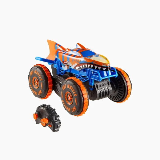 Hot Wheels Remote Control 1:15 Monster Trucks Tiger Shark Climber – Innovative tail for climbing over obstacles – Model JFR39 - Mattel - Image 7
