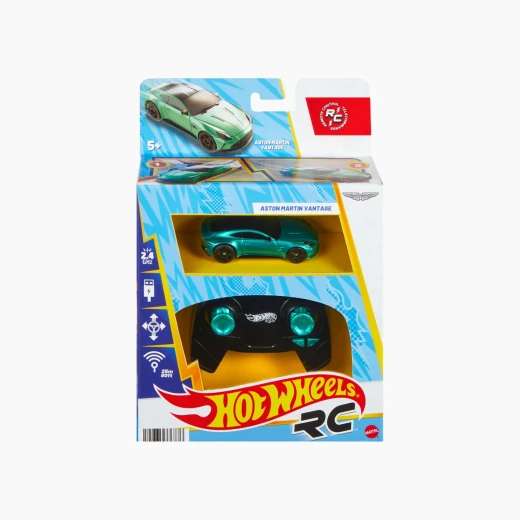 Hot Wheels Remote Control 1:64 Aston Martin Vantage – Remote Control Battery Requirement – Model JHW59 - Mattel - Image 6