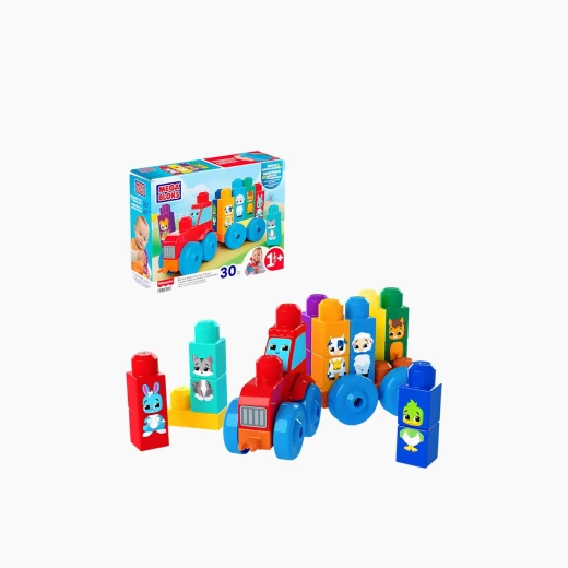 Mega Bloks Build and Match Animal Tractor – Pieces connect securely for stable play – Model JKG33 Mega Bloks Build and Match Animal Tractor – Pieces connect securely for stable play – Model JKG33