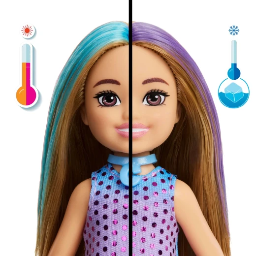 سلسلة Mattel Chelsea Party Unboxed Reveal Glam Party - متنوعة - تتميز بعنصر كشف مفاجئ لمزيد من الإثارة - موديل JFY04 - ماتيل - Image 20