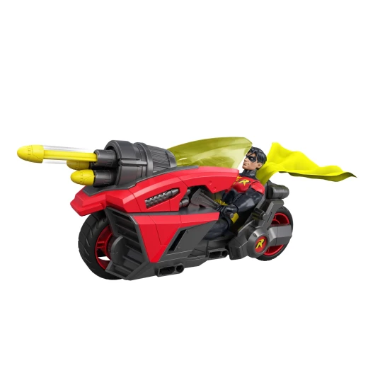 Mattel DC Premiere Robin Action Figure & Motorcycle - تتضمن شخصية Robin Super Hero مقاس 6.5 بوصة - للأعمار من 4 سنوات فما فوق - موديل JMD51 - ماتيل - Image 4