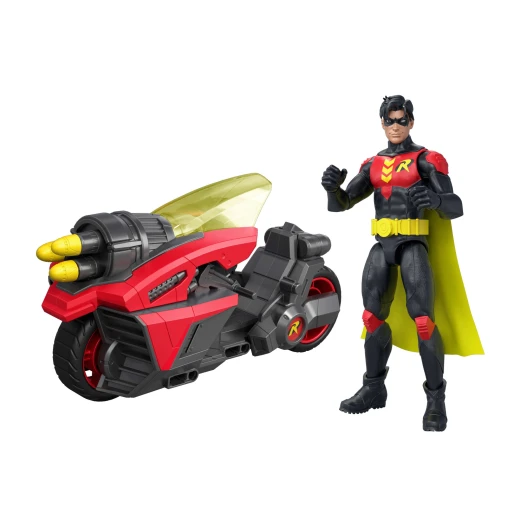 Mattel DC Premiere Robin Action Figure & Motorcycle - تتضمن شخصية Robin Super Hero مقاس 6.5 بوصة - للأعمار من 4 سنوات فما فوق - موديل JMD51 - ماتيل - Image 6