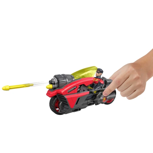Mattel DC Premiere Robin Action Figure & Motorcycle - تتضمن شخصية Robin Super Hero مقاس 6.5 بوصة - للأعمار من 4 سنوات فما فوق - موديل JMD51 - ماتيل - Image 8