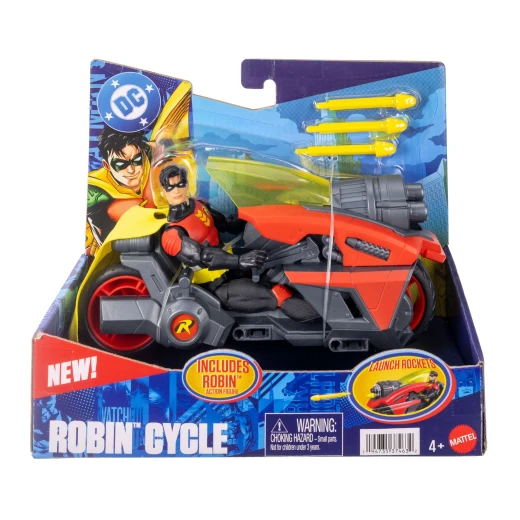 Mattel DC Premiere Robin Action Figure & Motorcycle - تتضمن شخصية Robin Super Hero مقاس 6.5 بوصة - للأعمار من 4 سنوات فما فوق - موديل JMD51 - ماتيل - Image 15