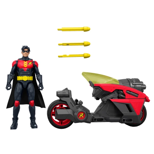 Mattel DC Premiere Robin Action Figure & Motorcycle - تتضمن شخصية Robin Super Hero مقاس 6.5 بوصة - للأعمار من 4 سنوات فما فوق - موديل JMD51 - ماتيل - Image 17