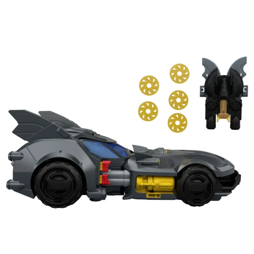 Mattel DC Batmobile - يتميز بنظام Batlink المعياري للتحول مع عناصر إضافية من مستودع Batlink - للأعمار من 4 سنوات فما فوق - موديل JMD52 - ماتيل - Image 4