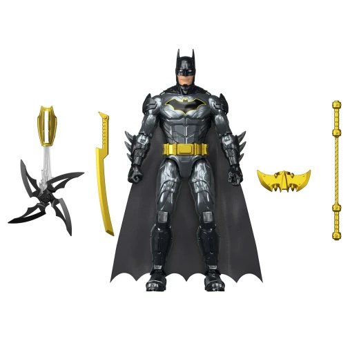 لعبة Mattel DC Crime Crusher Batman Action Figure - تتميز بأكثر من 25 عبارة وصوت مميز - للأعمار من 4 سنوات فما فوق - موديل JMD53
