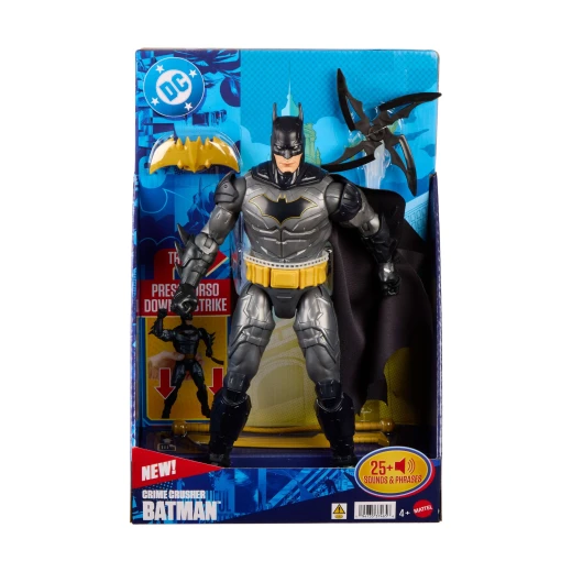 لعبة Mattel DC Crime Crusher Batman Action Figure - تتميز بأكثر من 25 عبارة وصوت مميز - للأعمار من 4 سنوات فما فوق - موديل JMD53 - ماتيل - Image 6