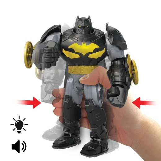 Mattel DC Mech Suit Batman Action Figure - تتميز بأكثر من 12 عبارة وأصوات باتمان الأصلية للعب الغامر - للأعمار من 4 سنوات فما فوق - موديل JMD86 - ماتيل - Image 2