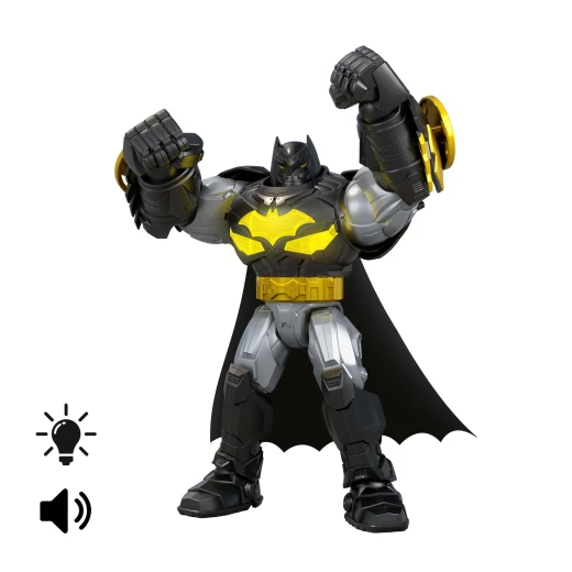 Mattel DC Mech Suit Batman Action Figure - تتميز بأكثر من 12 عبارة وأصوات باتمان الأصلية للعب الغامر - للأعمار من 4 سنوات فما فوق - موديل JMD86 - ماتيل - Image 12