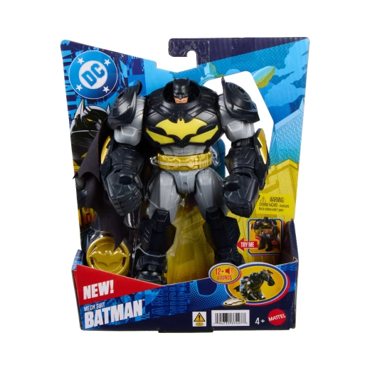 Mattel DC Mech Suit Batman Action Figure - تتميز بأكثر من 12 عبارة وأصوات باتمان الأصلية للعب الغامر - للأعمار من 4 سنوات فما فوق - موديل JMD86 - ماتيل - Image 15