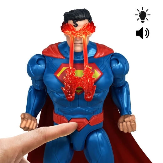 Mattel DC Premiere Heat Vision Superman Action Figure - ينشط أضواء "الرؤية الحرارية" المثيرة وأكثر من 12 عبارة وأصوات خاصة بالشخصية - موديل JMD87 - ماتيل - Image 17