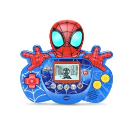 لعبة "Spidey Learn & Go" من VTech، المستوحاة من مسلسل "Marvel Spidey and his Amazing Friends" – شاهد عيني "سبايدي" تتغير ألوانهما وتضيئان، واستمع إلى صوته أثناء خوض مغامرات مذهلة مليئة بخيوط العنكبوت – طراز 80-594003