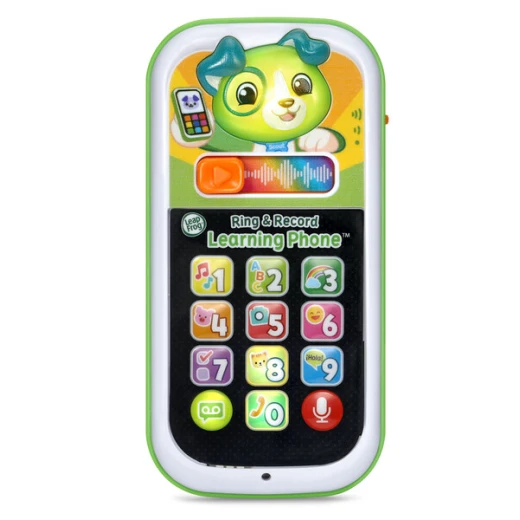 لعبة أنشطة للأطفال الصغار من LeapFrog Enterprises – هاتف LeapFrog Scout's Ring & Record Learning - موديل 80-620903 - مشاريع ليب فروغ - Image 2