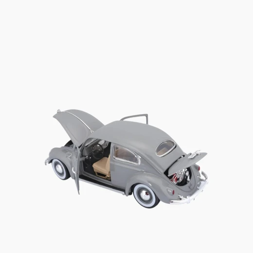 Bburago VW Kafer Beetle (1955) Die-Cast Model Car – 1:18 Scale – Detailed design captures the iconic 1955 Beetle – Model 18-12029 GY - Bburago - Image 12