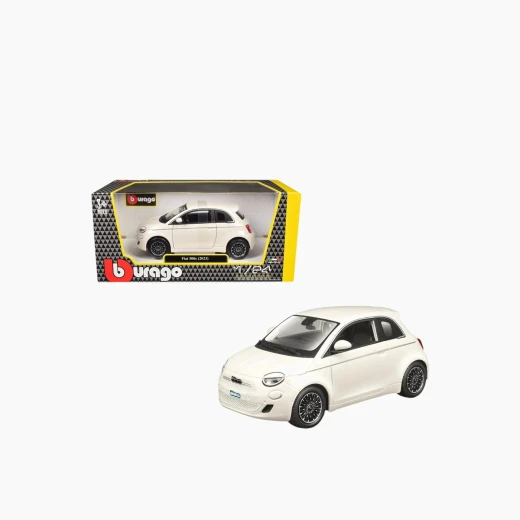 Bburago Car Fiat 500E (2023) Blue Die-Cast Model Car – 1:24 Scale – Features opening doors – Model 18-21110 BU - Bburago - Image 3