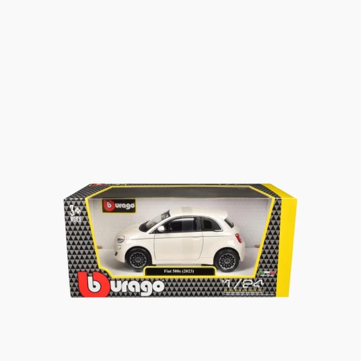 Bburago Car Fiat 500E (2023) Blue Die-Cast Model Car – 1:24 Scale – Features opening doors – Model 18-21110 BU - Bburago - Image 6