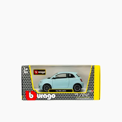 Bburago Car Fiat 500E (2023) Blue Die-Cast Model Car – 1:24 Scale – Features opening doors – Model 18-21110 BU - Bburago - Image 14