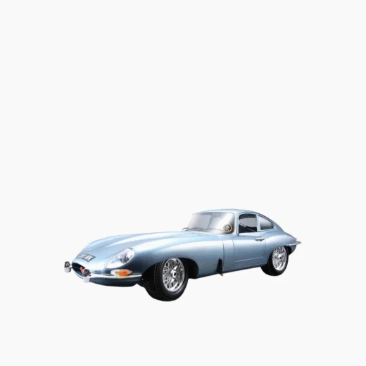 Bburago Jaguar "E" Coupe (1961) Die-Cast Model Car – 1:18 Scale – Features opening doors and hood – Model 18-12044 Bburago Jaguar "E" Coupe (1961) Die-Cast Model Car – 1:18 Scale – Features opening doors and hood – Model 18-12044