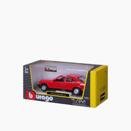 Bburago 1987 Mercedes-Benz 190E Die-Cast Model Car – 1:25 Scale – Detailed design for collectors and enthusiasts – Model 18-21103 BU - Bburago - Image 12