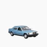 Bburago 1987 Mercedes-Benz 190E Die-Cast Model Car – 1:25 Scale – Detailed design for collectors and enthusiasts – Model 18-21103 BU - Bburago