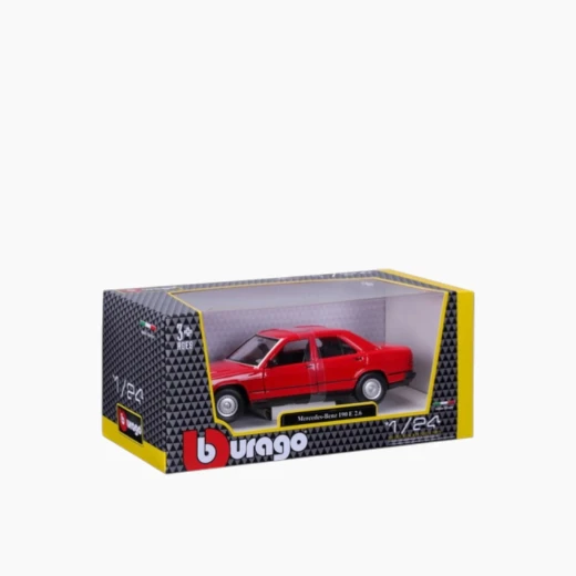 Bburago 1987 Mercedes-Benz 190E Die-Cast Model Car – 1:25 Scale – Detailed design for collectors and enthusiasts – Model 18-21103 BU - Bburago - Image 46