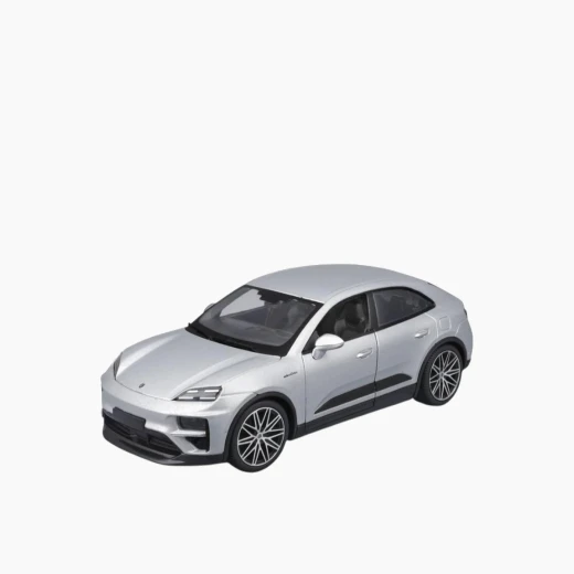 Bburago Porsche Macan 4 Electric (2024) Die-Cast Model Car – 1:24 Scale – Die-cast metal model faithfully reproducing the innovative design – Model 18-21114 BK