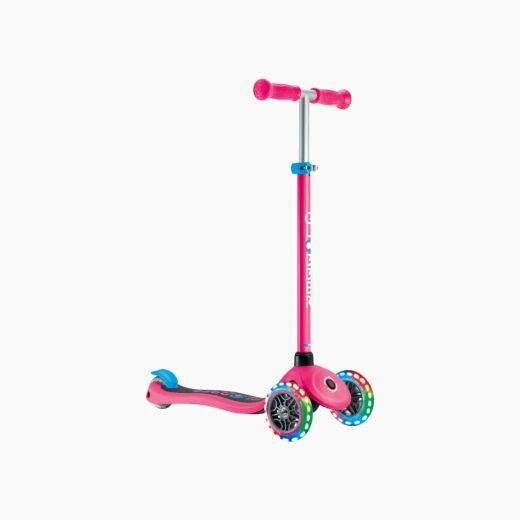 Globber Flow Foldable 125 Lights Scooter – 125mm Wheels – Kick Scooter for Outdoor Riding – Model 423-610-4 - Globber - Image 2