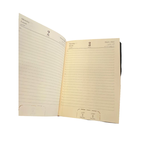 أجندة جلدية فاخرة – موديل 741.26 من  è (مقاس 5) تنظيم يومك بأناقة عملية ولمسة احترافية - بيسيل فيريش - Image 2