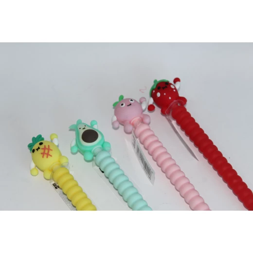قلم بتصميم الفواكه والشخصيات - تباع كل قطعة بشكل منفرد - ستوي - Image 3