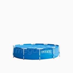 INTEX Metal Frame Pool, Age 6+ – Requires approximately 30-40 minutes for assembly before filling with water – Model 28210