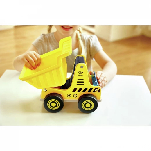 Hape Hauler Dump Truck – Durable Wooden Construction Vehicle for Imaginative and Active Play - Hape - Image 3