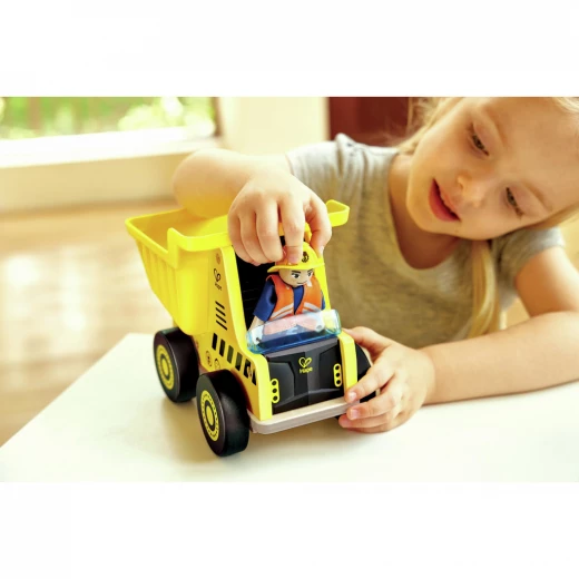 Hape Hauler Dump Truck – Durable Wooden Construction Vehicle for Imaginative and Active Play - Hape - Image 5